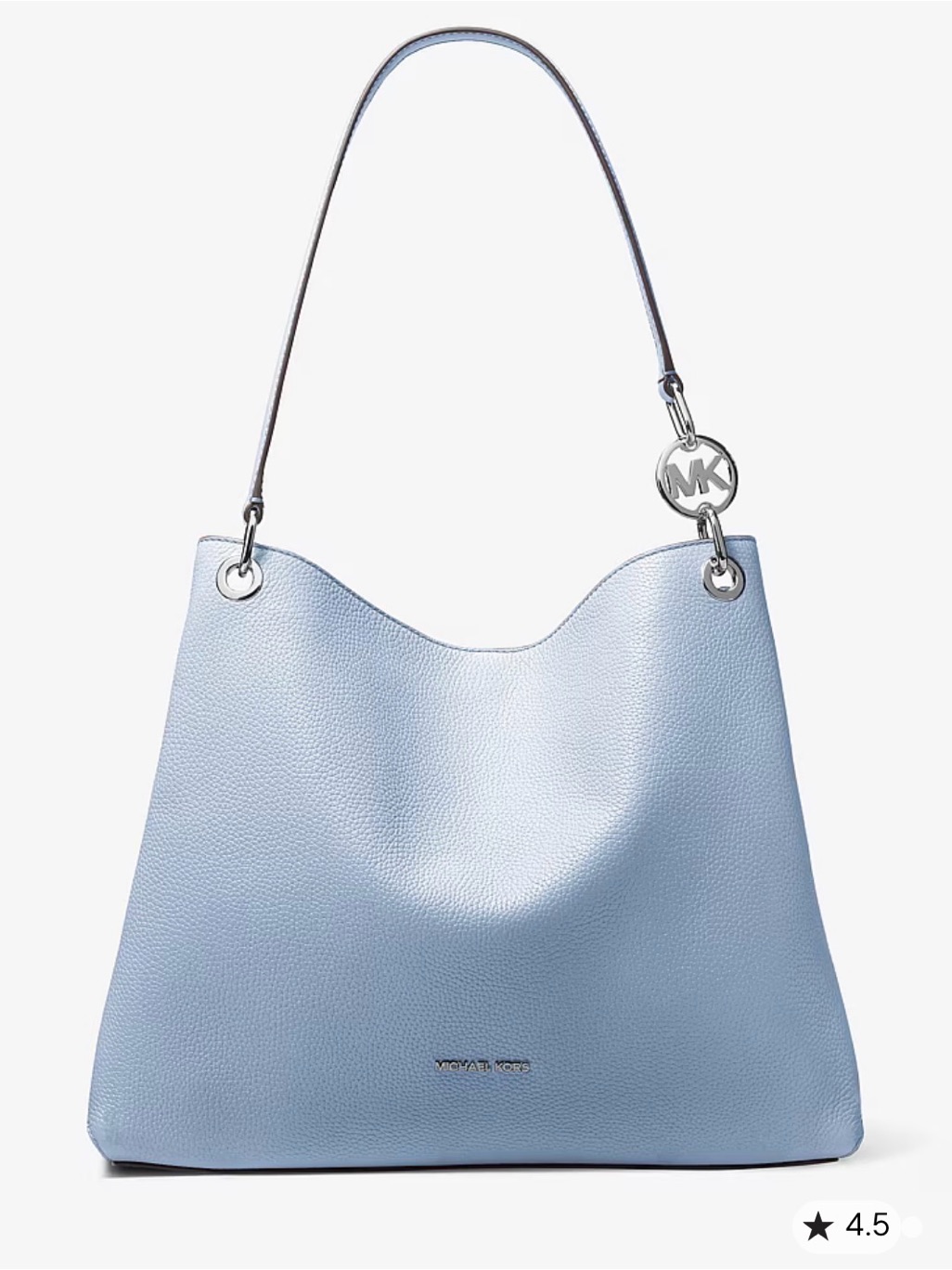 Michael Kors Christina Large Pebbled Leather Shoulder Bag Nwt Mk Gift Box & Bow